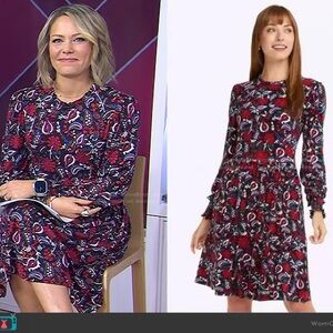 Draper James holiday paisley knit Kitty dress size large